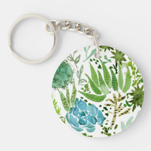 Succulent Field I Keychain