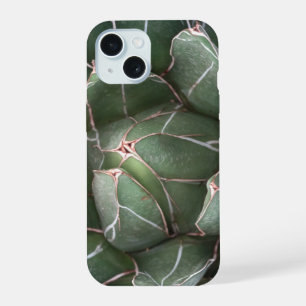 Succulent Flower Close Up Photo Melamine Plate iPhone 15 Case