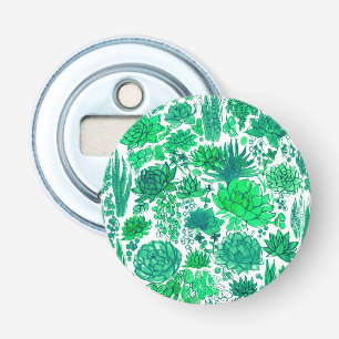 Succulent garden bottle opener