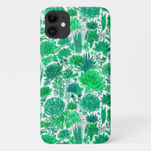 Succulent garden iPhone 11 case