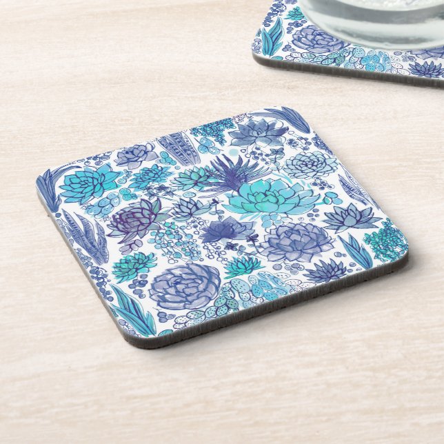 Succulent garden coaster (Left Side)