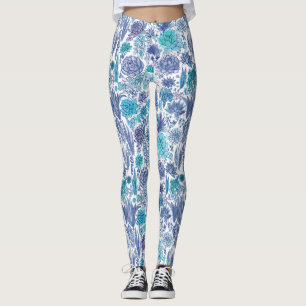 Succulent garden leggings