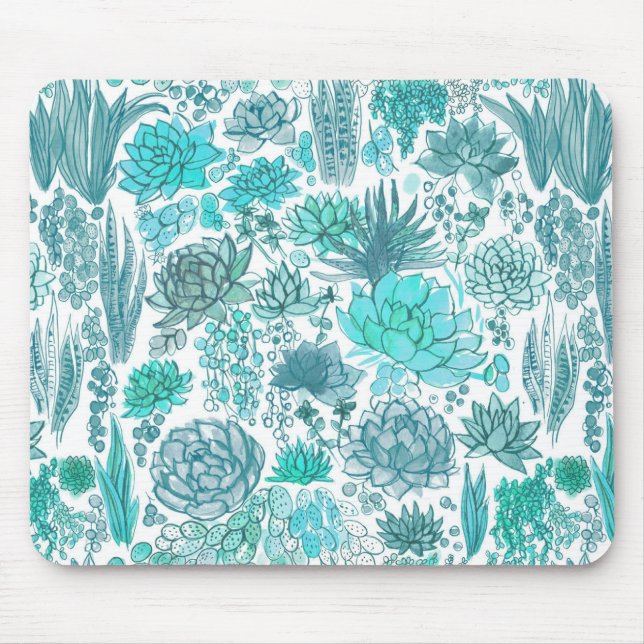 Succulent garden mouse pad (Front)