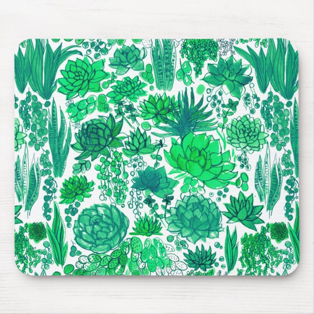 Succulent garden mouse pad (Front)