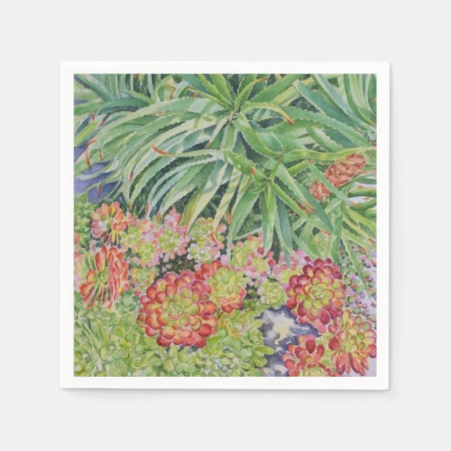 Succulent Garden Napkin (Front)