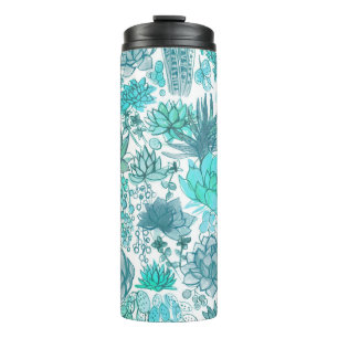 Succulent garden thermal tumbler