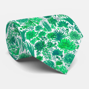 Succulent garden tie