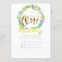 Succulent Garden | Watercolor First Birthday