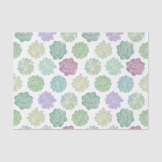 Succulent Garden Watercolor Tissue Paper