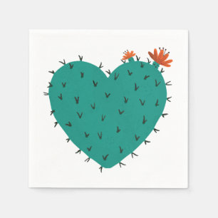 Succulent Heart Napkin