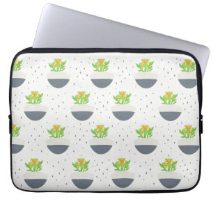 Succulent Kalanchoe Plant Mom Pattern Laptop Sleeve