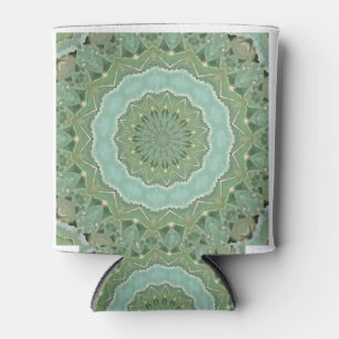 Succulent Mandala Can Cooler