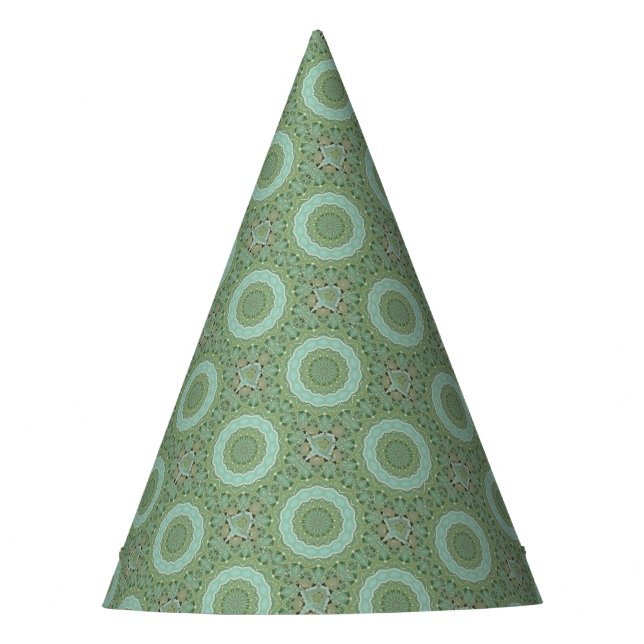 Succulent Mandala Party Hat (Front)