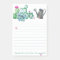 Succulent Note Pad
