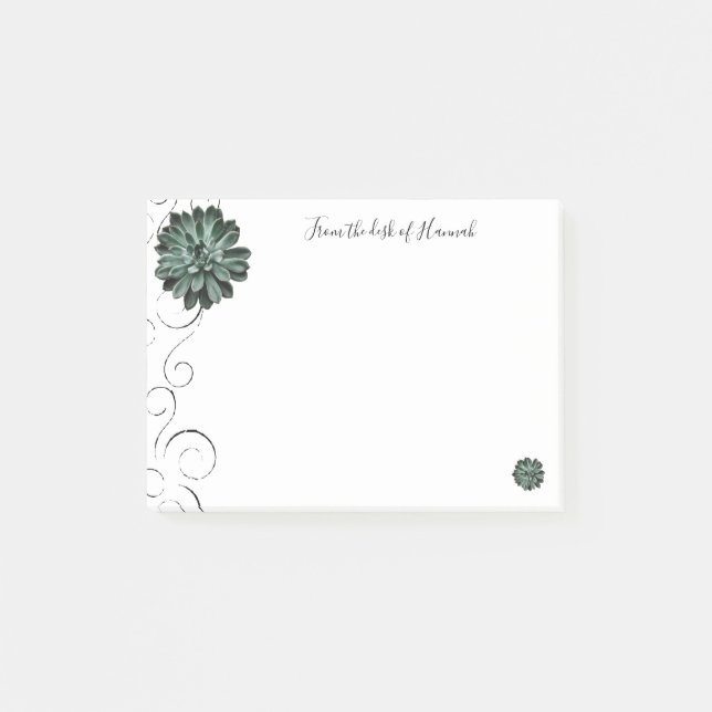 Succulent Personalized Notes (Front)