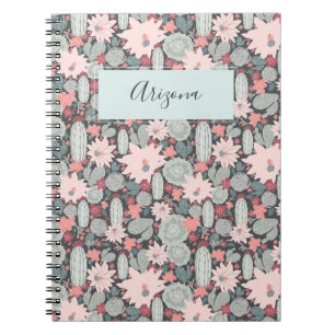 Succulent Plants Cactus Personalized Notebook