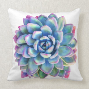 Succulent Print decorative pillow