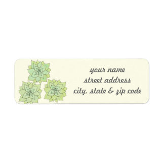 Succulent Return Address Labels
