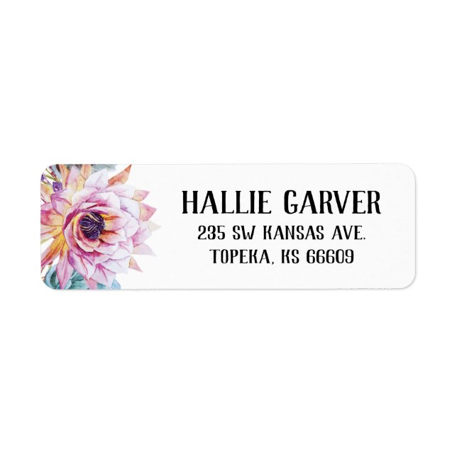 Succulent Return Address Labels (Front)