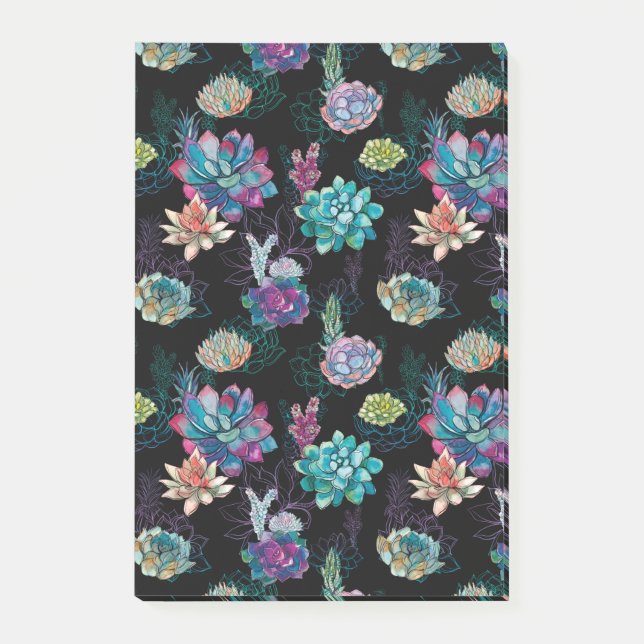 Succulent Seamless Pattern  Post-it Notes (Front)