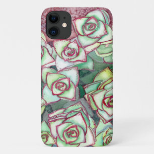 Succulent stacked crassula case for any iPhone