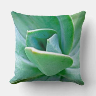 Succulent Swirl Throw Pillow