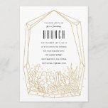 Succulent Terrarium Brunch / Party Invitation<br><div class="desc">A modern brunch / party invitation features illustrations of Succulent Terrarium.</div>