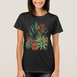 Succulent Water Colour T-Shirt