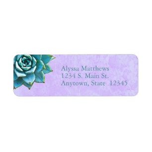 Succulent Watercolor Lavender Lace