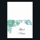 Succulent wedding place card. Cactus guest name Table Number<br><div class="desc">Matching items - https://goo.gl/4X0TS0 ♥ Please note, you will need to fold down cards in the centre ♥ You can change name and create as many place cards as need. Put each of them in the cart separately ♥ You can change colour or size of font: click on the button...</div>