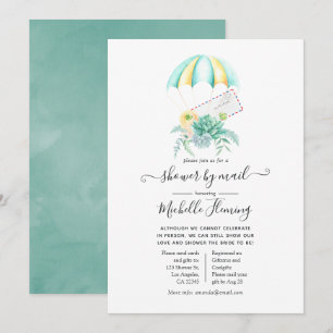 Succulentes Florales Parachute Invitation de Maria