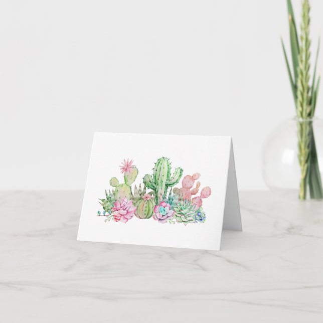 Succulents & Cacti Note Card (Front)