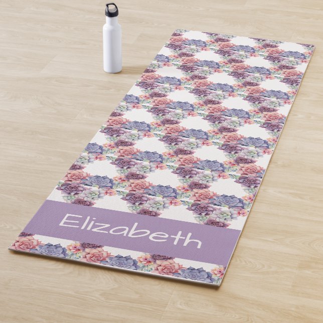 Succulents Cactus Cacti Yoga Mat (In Situ)