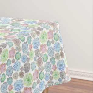 Succulents design tablecloth