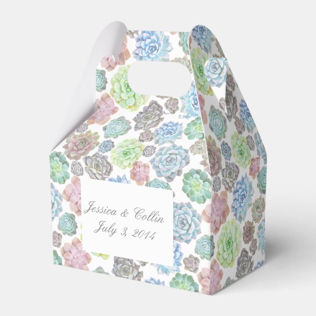 Succulents favour box (Front Side)
