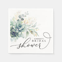 Succulents Greenery Elegant Bridal / Baby Shower