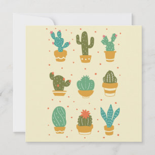 SUCCULENTS GREETING CARD