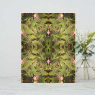 Succulents Hens And Chicks Scrapbook Paper