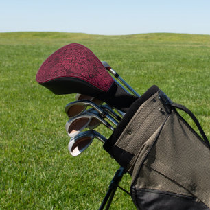 Succulents in Viva Magenta- Colour of the Year Golf Head Cover