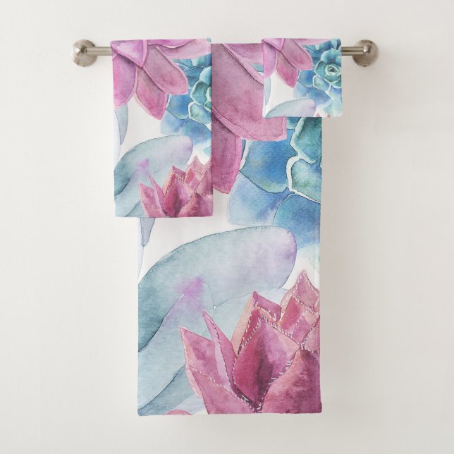 Succulents Moderne Chic Fiesta Jardin Floral Blanc (En situation)
