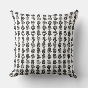 Succulents Mugs Throw Pillow