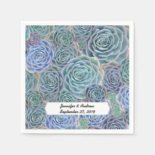 Succulents Paper Napkin For Special Events