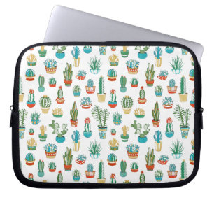 Succulents Pattern Laptop Sleeve