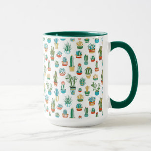 Succulents Pattern Mug