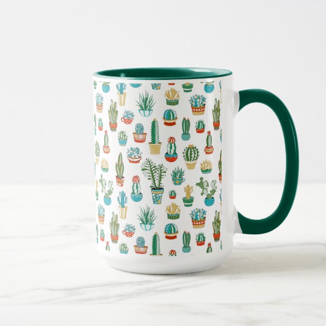 Succulents Pattern Mug (Right)