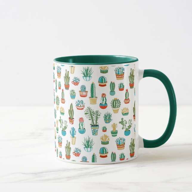 Succulents Pattern Mug (Right)