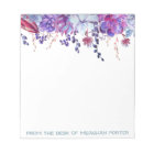 Succulents Personalized Notepad - From the Desk Of
