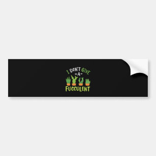 Succulents Plants Bumper Sticker