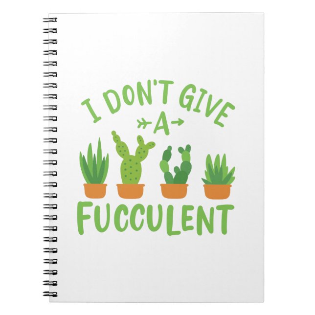 Succulents Plants Notebook (Front)