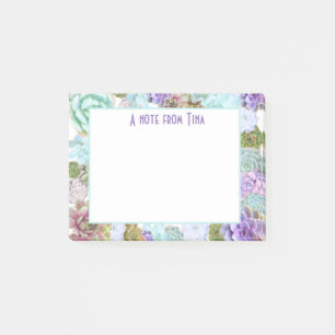 Succulents Post-it note pad